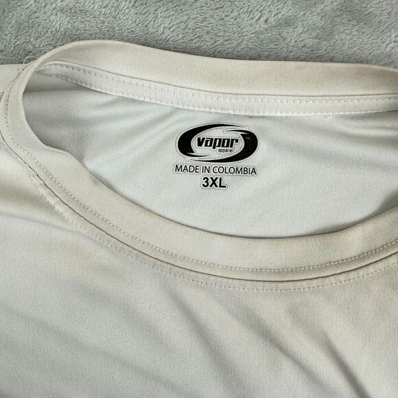 Vapor Shirt Men 3XL White Athleisure Sand Salt Sure Sun Workout Gym Beach Pirate - Picture 2 of 11
